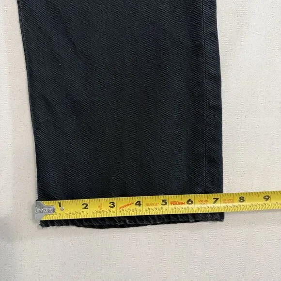 AGOLDE 90's High Rise Straight Black Jeans Womens Size 29 X 29 - Picture 7 of 12